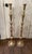 1950s Floor Standing Brass Candle Holders - a Pair For Sale - Image 4 of 5
