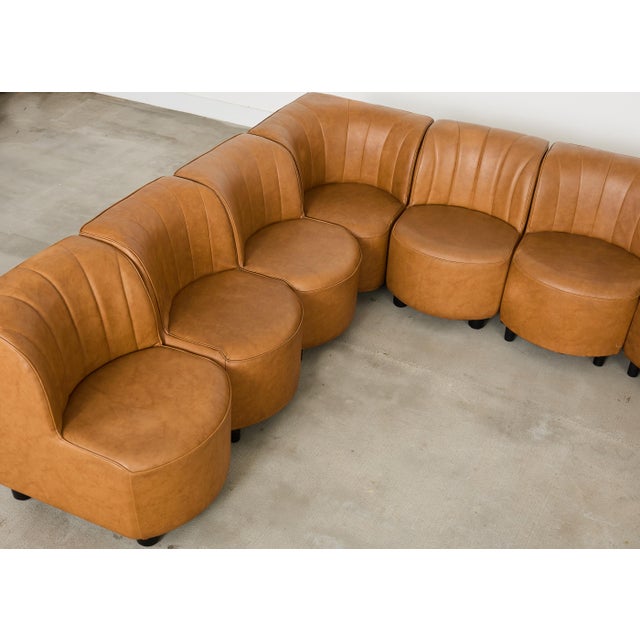 Midcentury 13 Piece Modular Sectional Sofa After Tito Agnoli For Sale - Image 12 of 18