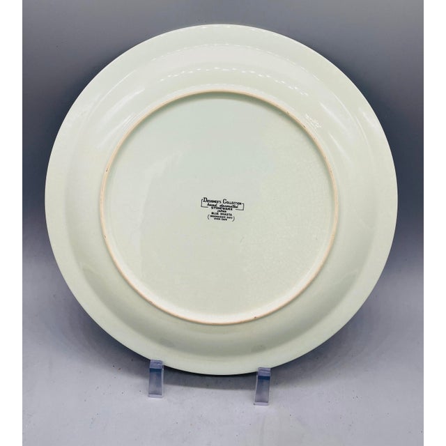 Mismatched Set of 5 Blue Stoneware Dinner Plates Chairish