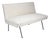 Mid 20th Century Milo Baughman for Pacific Iron Style Suede and Iron Settee For Sale