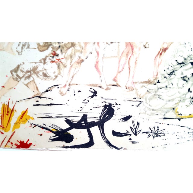 Wood Salvador Dali - Don Quichotte - Original Lithograph 1957 For Sale - Image 7 of 10