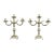 Tiffany & Co. Style Antique Victorian Silverplate Three-Light Candelabras, Pair For Sale