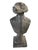 Vintage Anthropomorphic Cast Iron Dog Bust Sculpture With Weathered Patina For Sale - Image 4 of 12