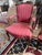 Red 5-Piece Antique French Salon Suite — Settee & Bergère Chairs, Red Upholstery For Sale - Image 8 of 9