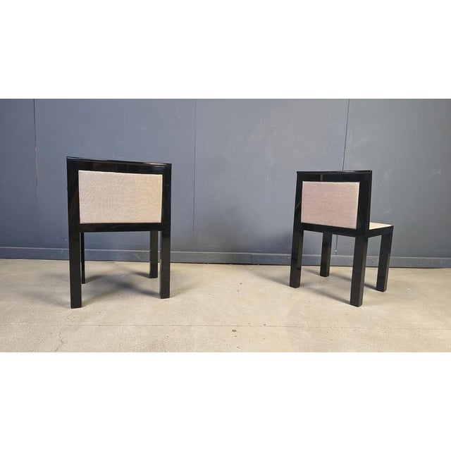 Textile Teatro Chairs by Aldo Rossi and Luca Meda for Molteni, 1980s, Set of 6 For Sale - Image 7 of 18
