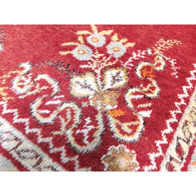 Vintage Turkish Ushak Rug. 3'4"x 6'7" For Sale - Image 12 of 17