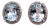 Natural Aquamarine Diamond Stud Earrings 14k WG 5.46 TCW Certified For Sale