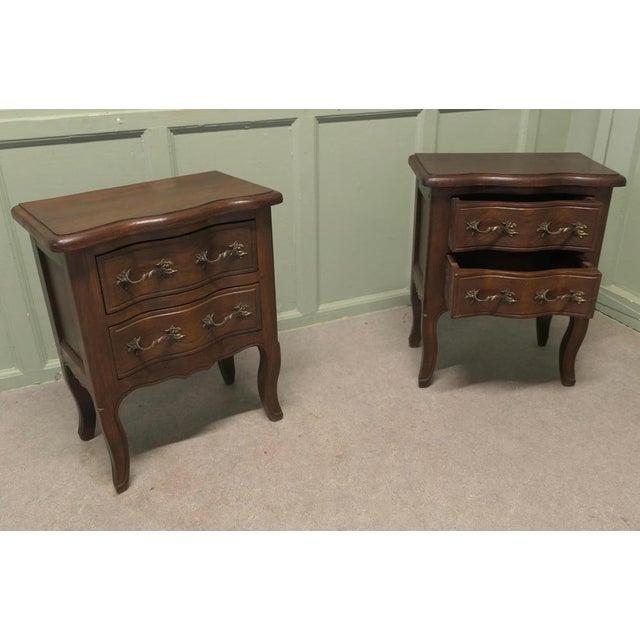 French Country Oak Bedside Tables, 1960, Set of 2 For Sale - Image 6 of 8