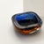 Vintage Murano Glass Bowl in Blue Amber from Fratelli Toso, Italy, 1960s For Sale - Image 3 of 10