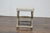 French Empire Style Curule Stool with Gilded Accents and Linen Upholstery For Sale - Image 12 of 12