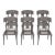 Klismos Dining Chairs Set of 6- Grey Ceruse For Sale