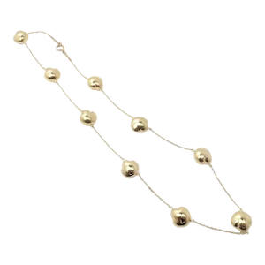 Tiffany & Co. Peretti 18k Yellow Gold Vintage Bean Necklace 14.5"