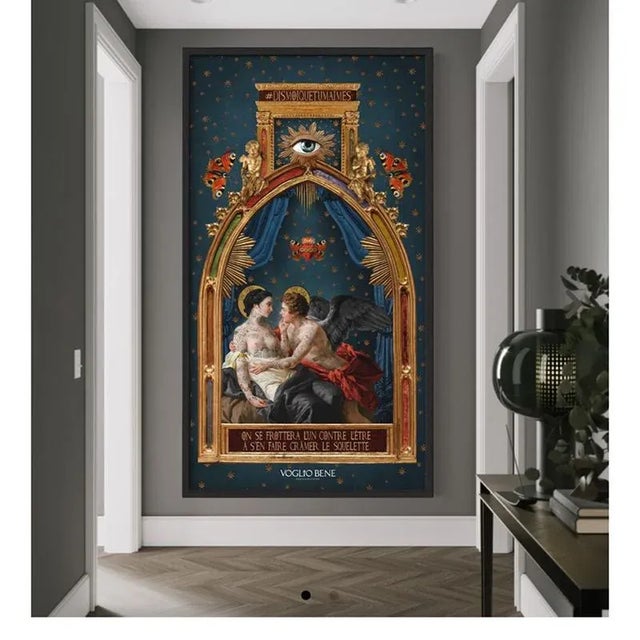Internal Velvet Panel by by Vogliobeneart, in New conditions. Designed from 2000 Labeled by Maker