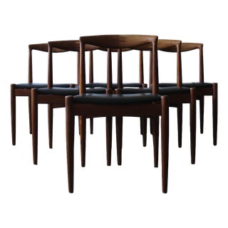 Vintage Danish Dining Chairs by Arne Vodder for Vamø Sønderborg, 1960s, Set of 6 For Sale