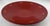 Vintage Japanese red lacquer decorative bowl with gold geometrical circumference design motif.