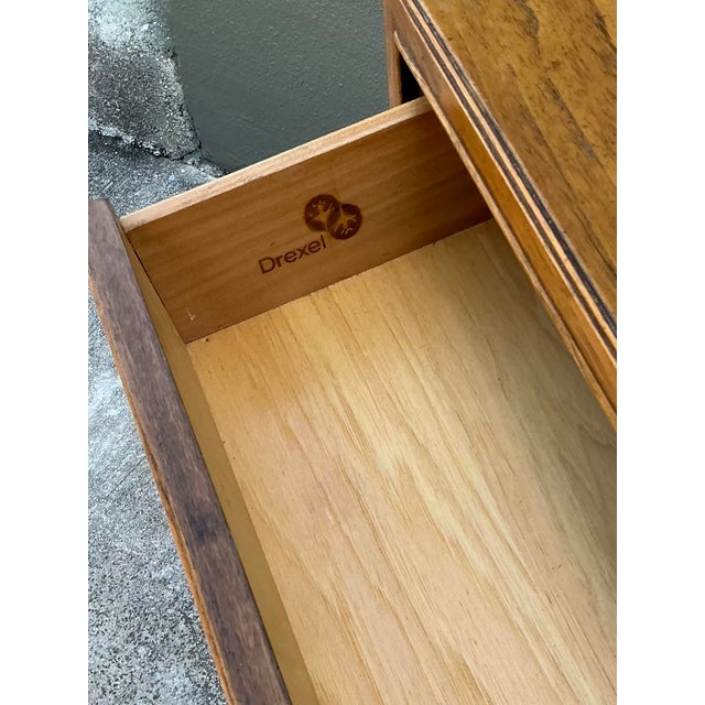 Tan Vintage Drexel Campaign Dresser For Sale - Image 8 of 12