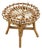 Vintage Stool in Rattan, 1960s For Sale
