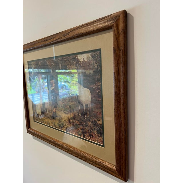 English Vintage Arthur J. Elsley “A Tempting Bait” Framed Print For Sale - Image 3 of 4