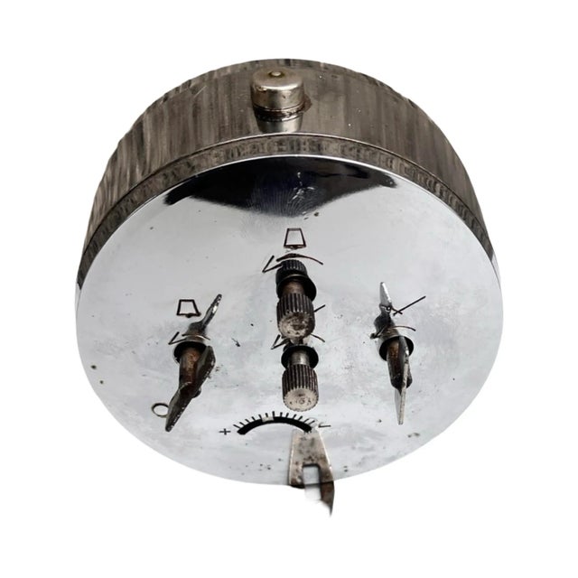 Prim Chrome Alarm Clock, Vintage Mechanical Clock, Czechoslovakia, 1970s. For Sale - Image 11 of 18