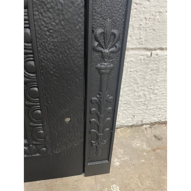 Black Antique 19th-Century 'The Hunt' Cast Iron Summer Cover — Stag & Hounds Relief For Sale - Image 8 of 8