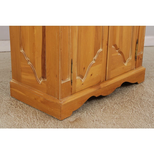 Chippendale Distressed Washed Pine Bar Cabinet For Sale - Image 14 of 18