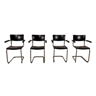 S43F Cantilever Chairs by Mart Stam for Thonet, 1970s, Set of 4 For Sale