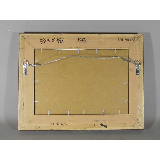 Wood 1970s Pencil Drawing of Two Flying Lovers For Sale - Image 7 of 8