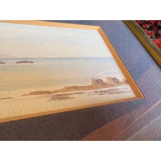 Janick Laguitton, Seascape, 2000s, Watercolor For Sale - Image 4 of 9