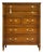 Mid Century Transitional 5 Drawer Highboy by Drexel For Sale