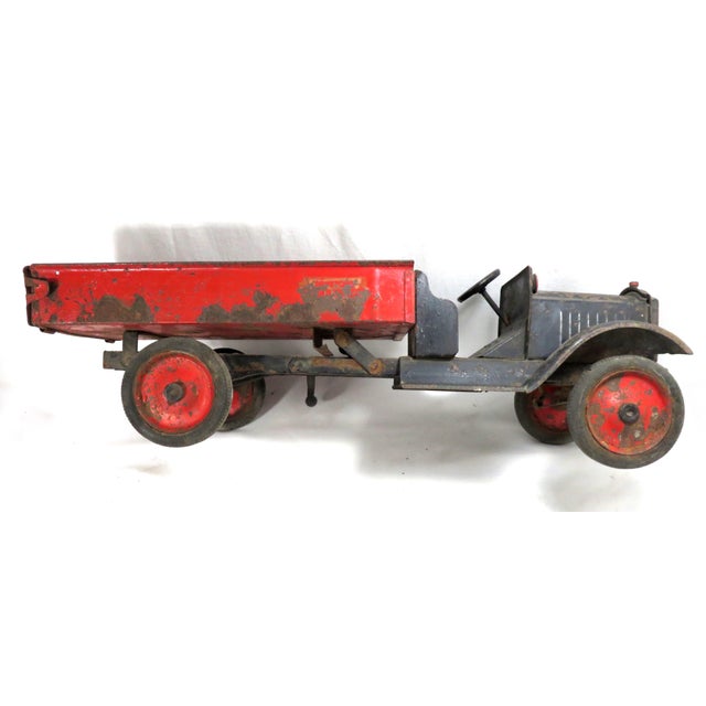 1920s Vintage Steel Dump Truck Toy Chairish