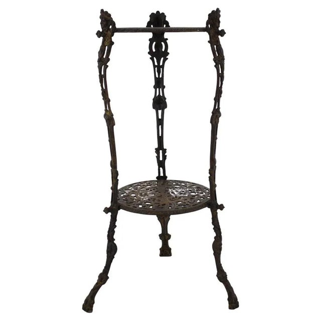 Danish Iron Flower Stand, 1950s For Sale - Image 9 of 9