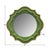 Green Ethan Round Scalloped Mirror Green For Sale - Image 8 of 10