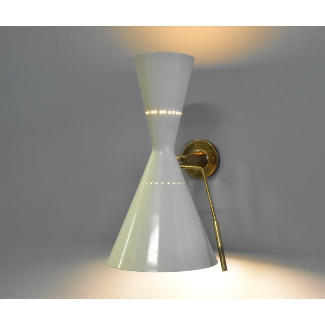 Metal Adjustable Wall Lights from Stilnovo, 1960, Set of 2 For Sale - Image 7 of 12