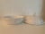 Spode Savoy White Round Covered Box. Bone china crafted in England. Round shape with a cabbage leaf texture and a...