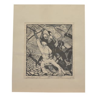 Don Quichotte, Arminius Hasemann, Berlin, 1922, Woodprint For Sale