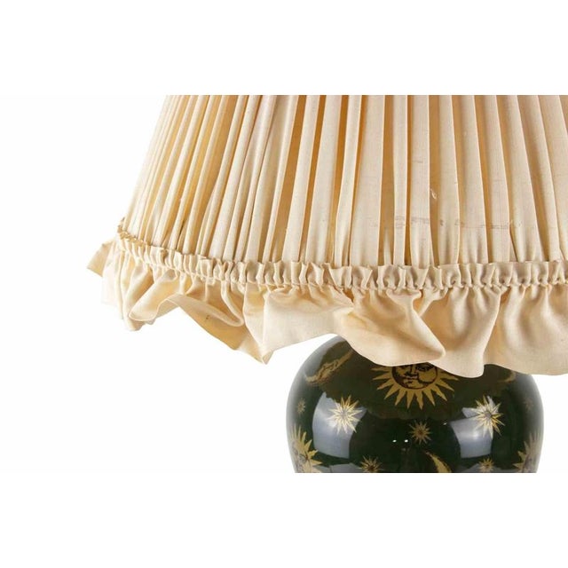 Metal Vintage Italian Table Lamp in Wood and Brass, 1960s For Sale - Image 7 of 8