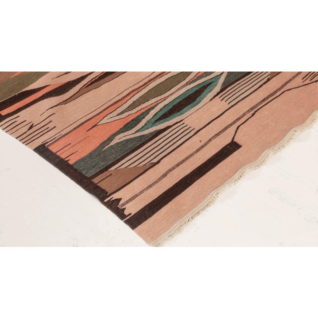 Textile Modern Swedish Design Flat Weave Wool Rug by Doris Leslie Blau For Sale - Image 7 of 8