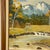 Mid-Century Rustic Americana Elk Wildlife & Scenic Mountain Steam Oil Painting, Signed J. Dirks For Sale - Image 12 of 14
