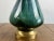 Ceramic Mid-Century Modern Green Malachite Teardrop Design Table Lamp W Custom Shade For Sale - Image 7 of 16