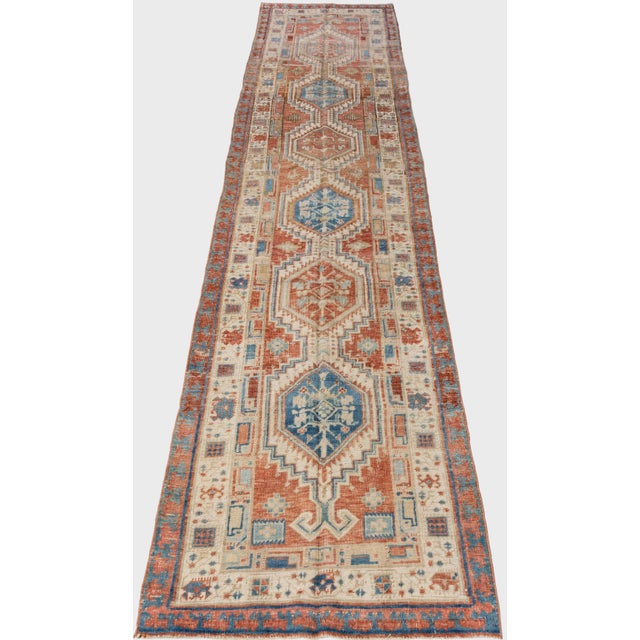 Vintage Heriz Runner 3' X 14'7 For Sale - Image 16 of 16