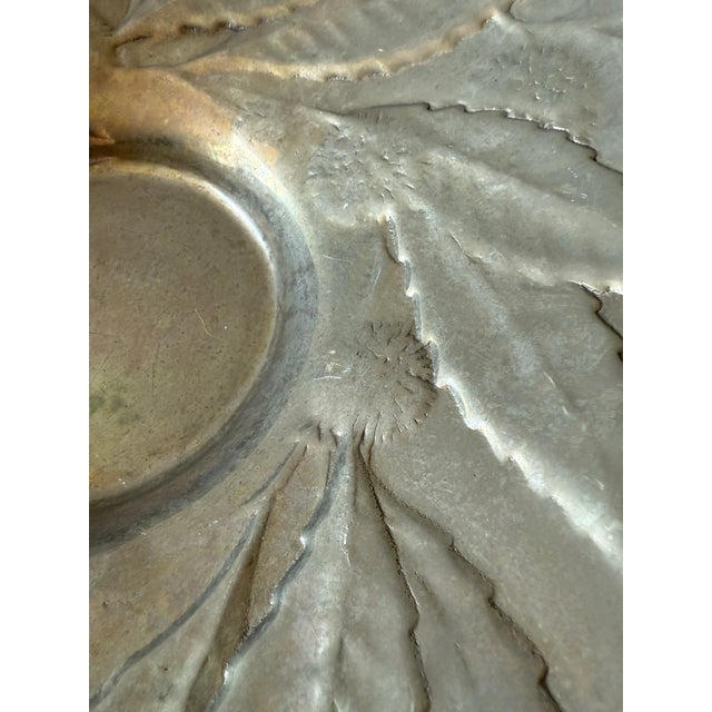 Metal Vintage Large Hand Hammered Aluminum Bowl For Sale - Image 7 of 9