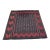 Vintage Baluch Sofreh Tribal Kilim, Handwoven Wool, Geometric Pattern, Brown & Red, 4’ X 4’ For Sale