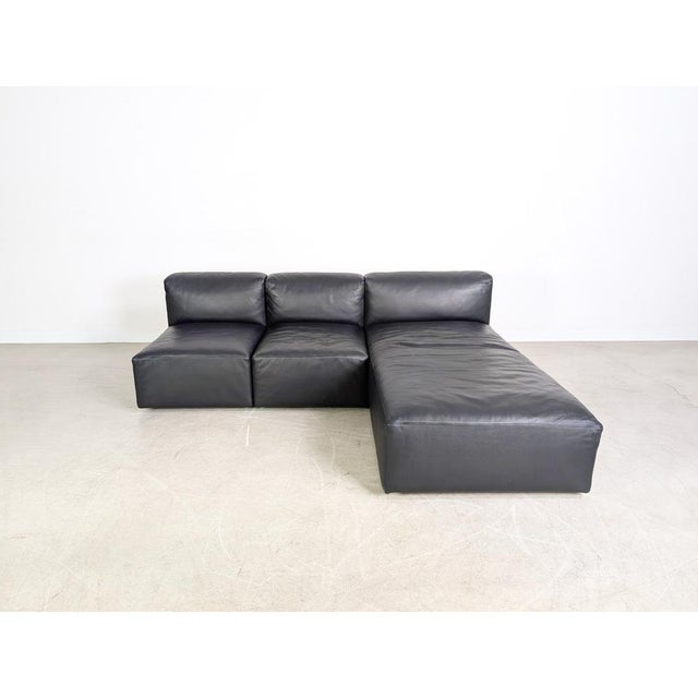 Postmodern Corner Sofa in Leather from Walter Knoll, Set of 3 For Sale - Image 3 of 13
