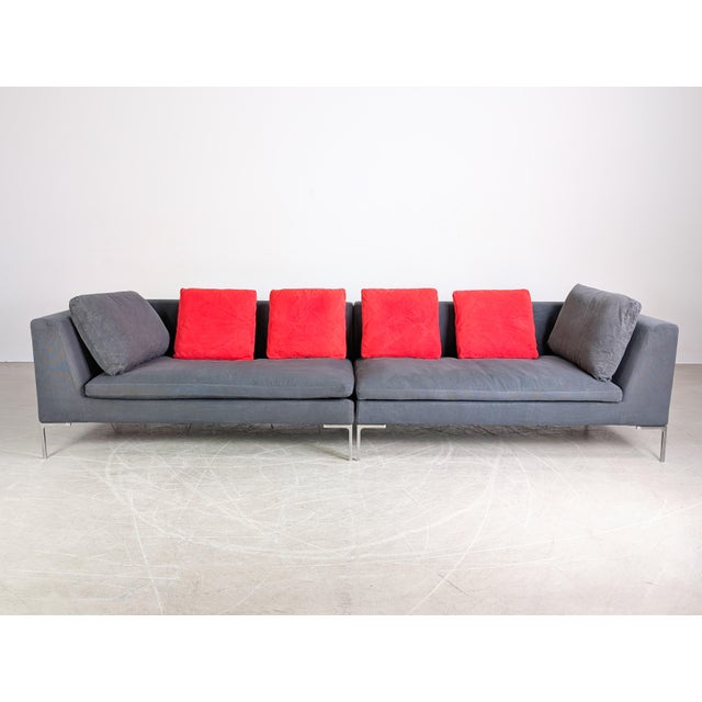 Two beautiful two-seater sofas from the renowned Italian manufacturer B&B Italia for sale. These sofas are the "Charles"...