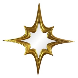 Mirror No. 3 - Sculptural Wall Object, Gold, Made to Order For Sale