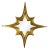 Mirror No. 3 - Sculptural Wall Object, Gold, Made to Order For Sale