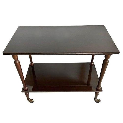Beautiful Vintage Bar Cart Trolley Cocktail Tea Entertainment Cart Kitchen Island from the 1950s. This serving cart/wagon...