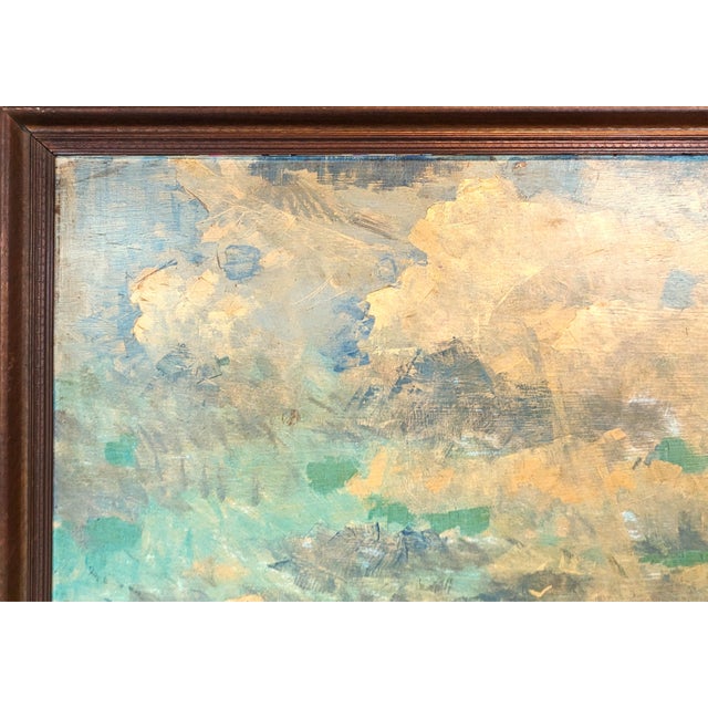 Niels Peter Bolt Early Naturalistic Nautical Painting of a Whaling Ship and Crew at Sea, 1945 For Sale - Image 4 of 11