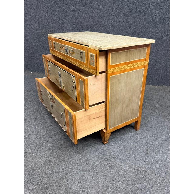 Drexel Heritage Et Cetera Paint Decorated Neoclassical Chest For Sale - Image 16 of 16