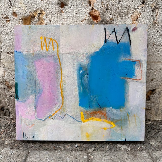 Acrylic on panel “Abstract Composition”, Lorenzo Colomo, Contemporary Art, 21st Century – Castile and León, Spain...